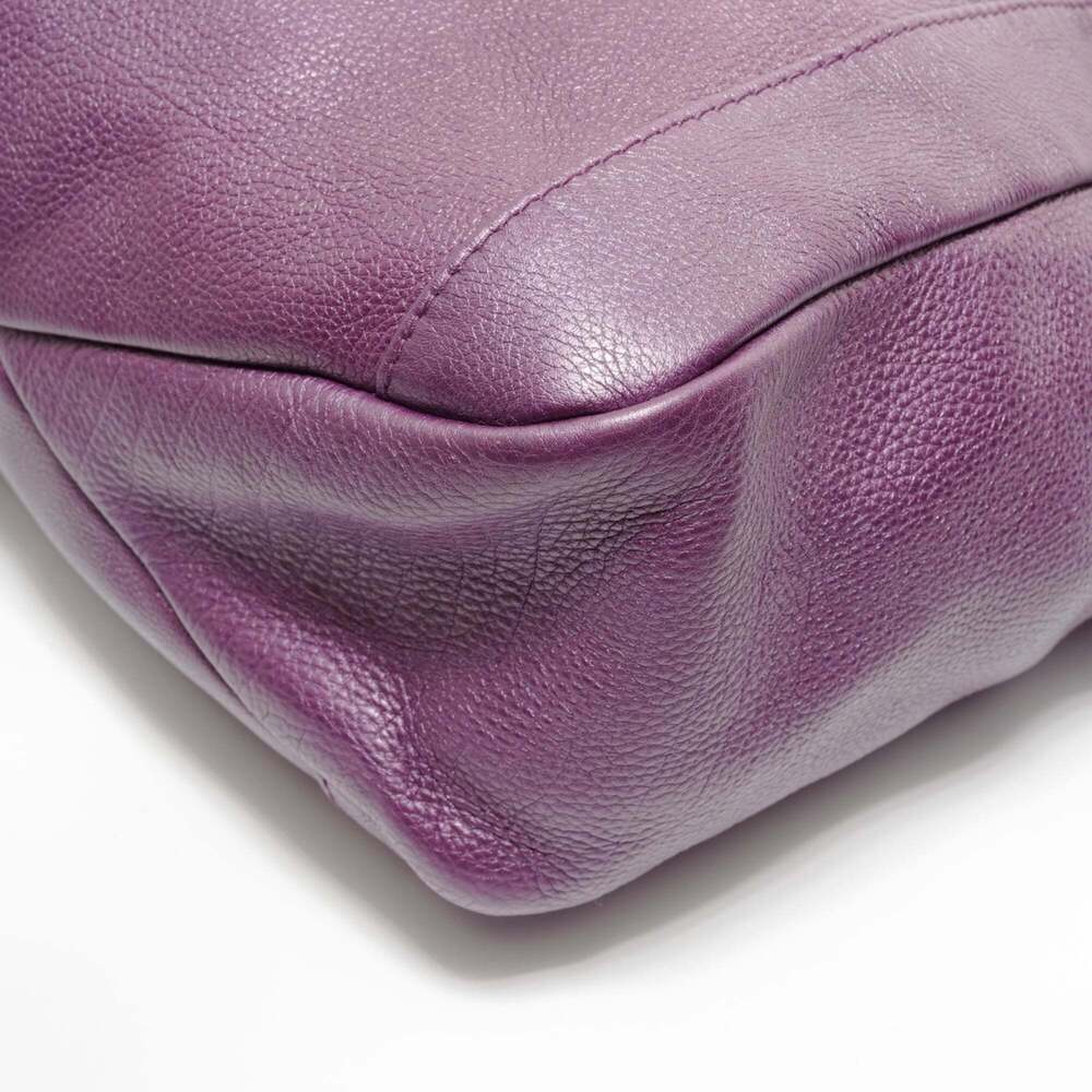 GUCCI Purple Leather Tote Bag - Picture 6 of 13
